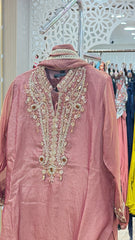 mehreen pink - 3 pc suit set