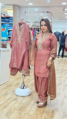 mehreen pink - 3 pc suit set
