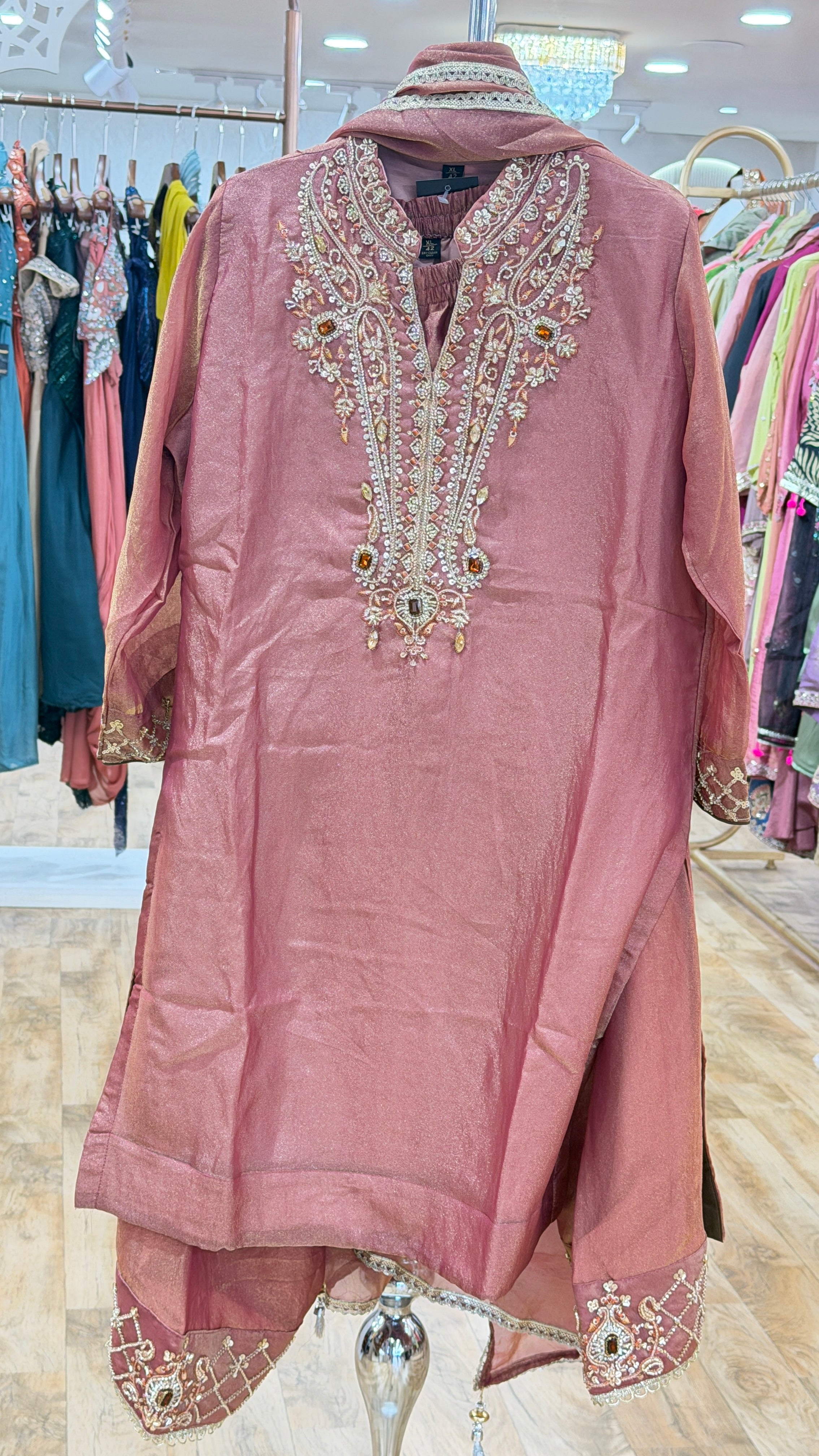 mehreen pink - 3 pc suit set