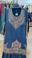 sitara blue - 3 pc suit set