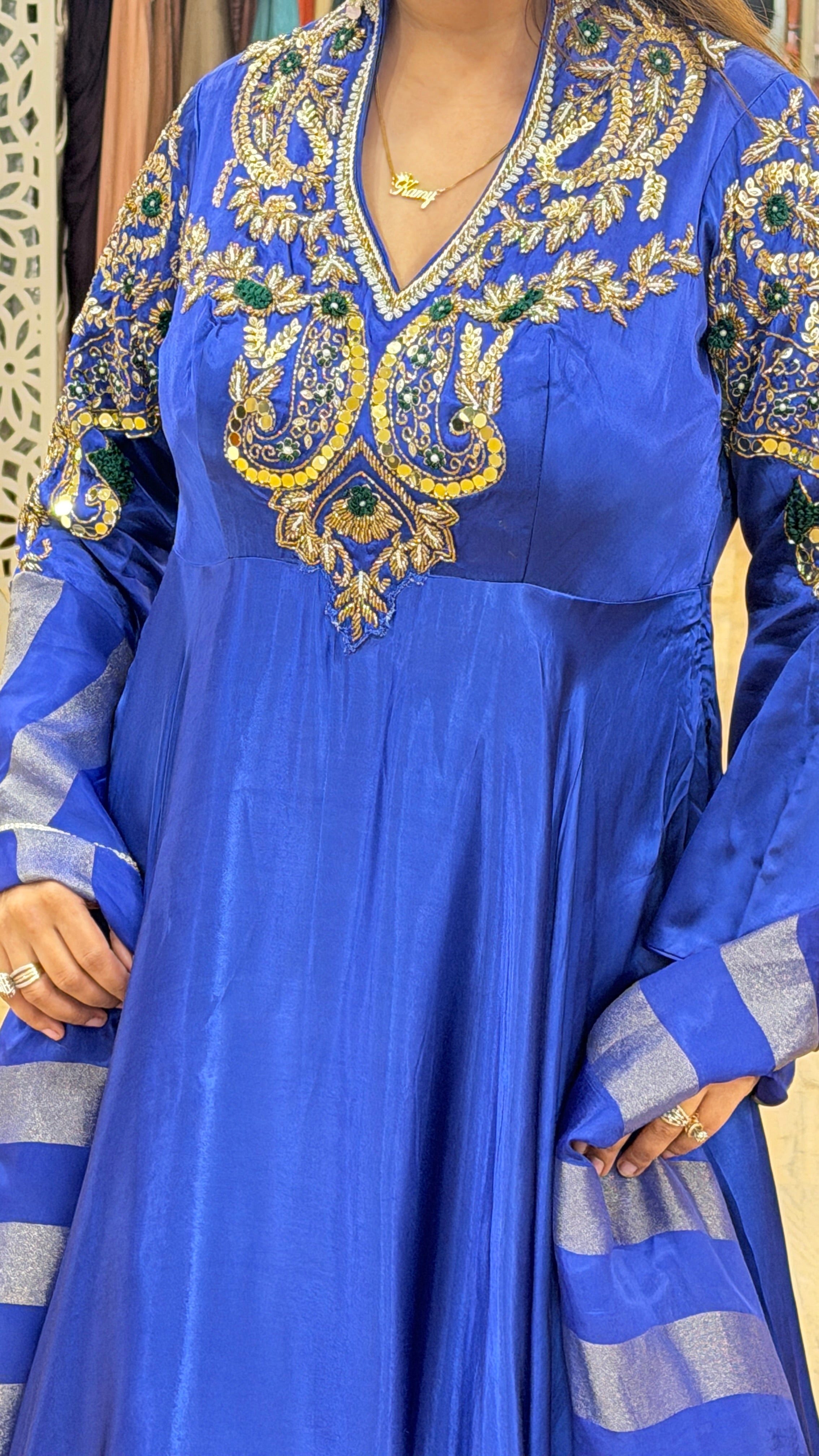 naraini - 3 pc anarkali suit set