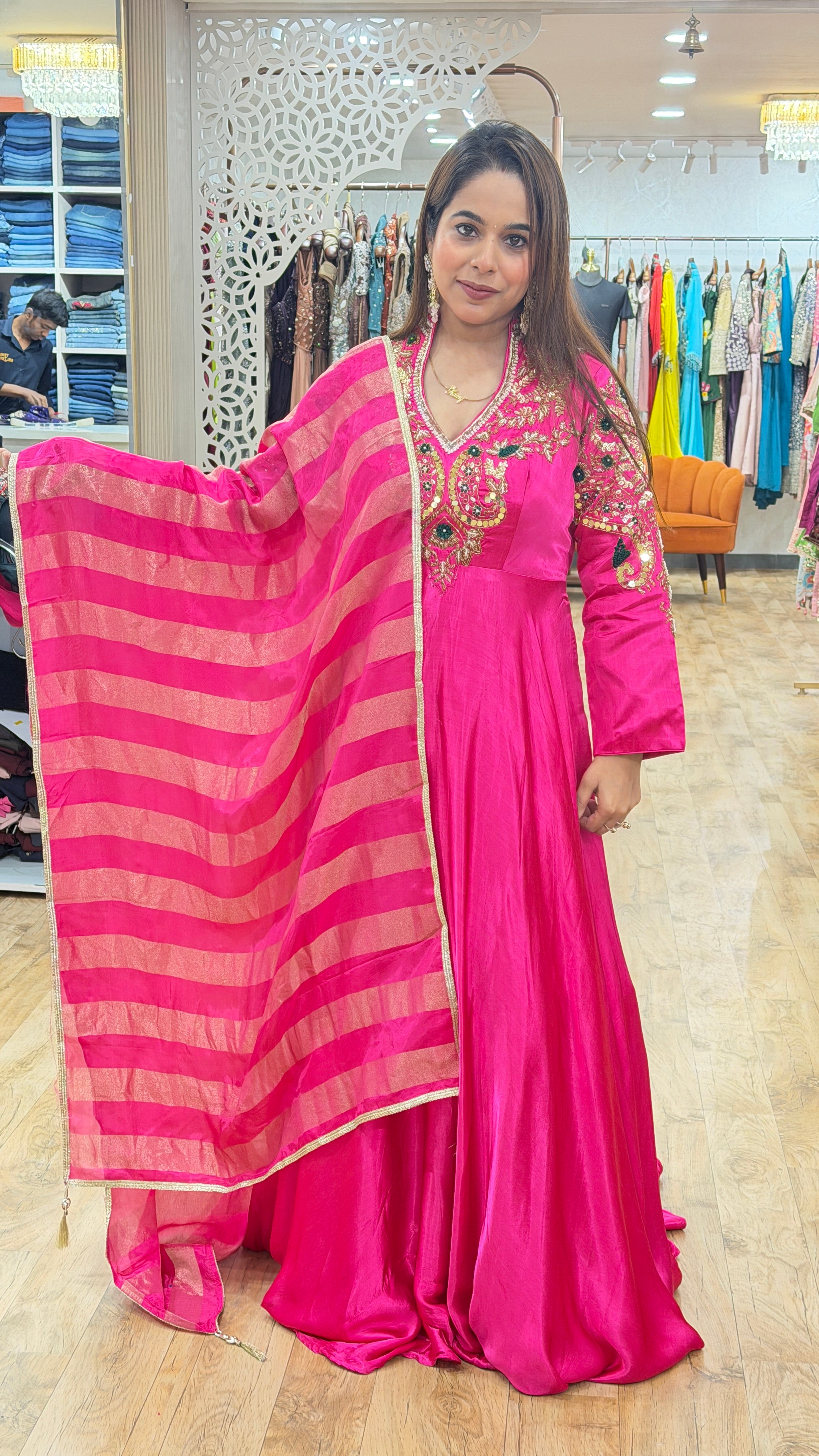 nishika- anarkali suit set
