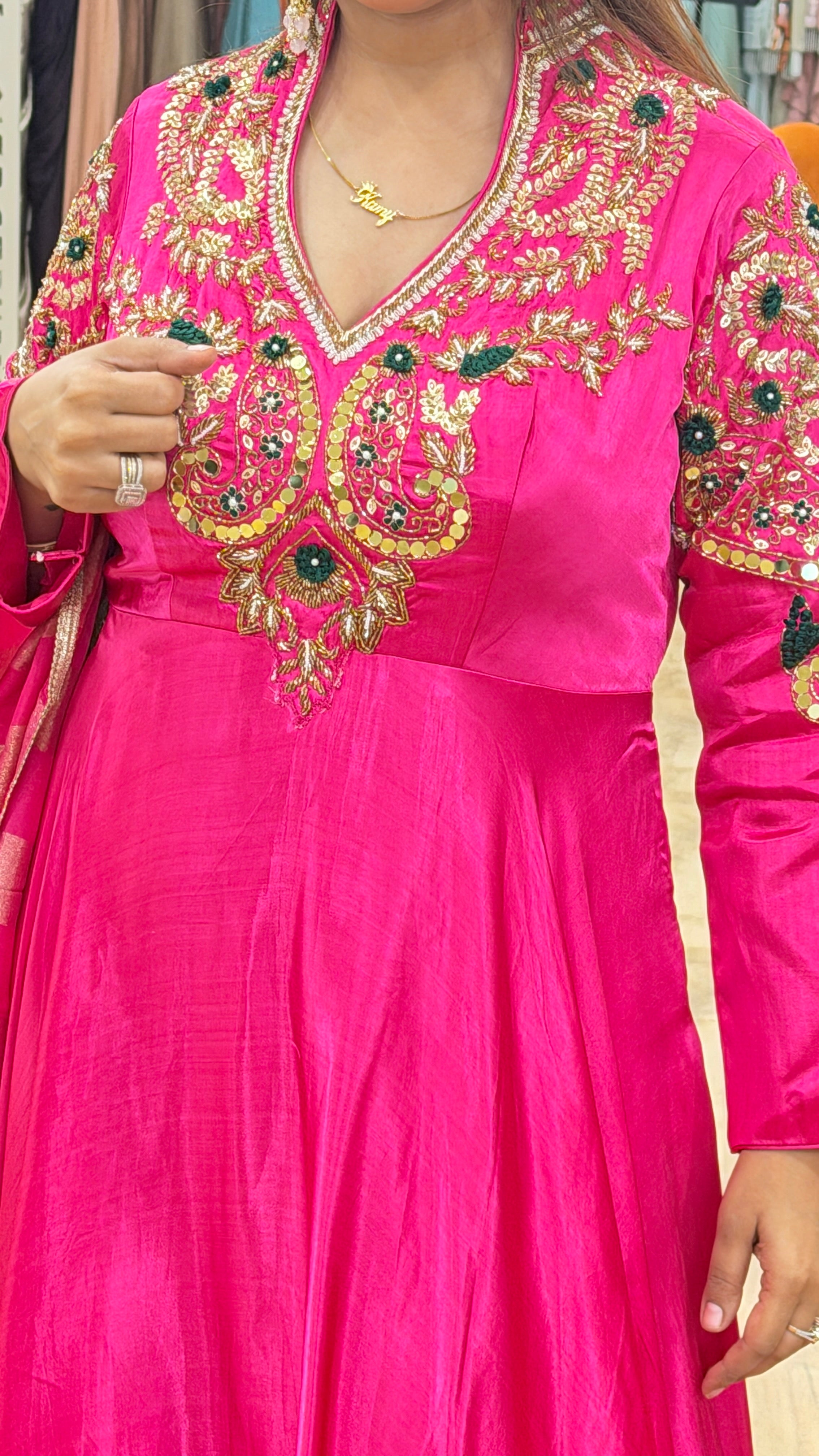nishika- anarkali suit set